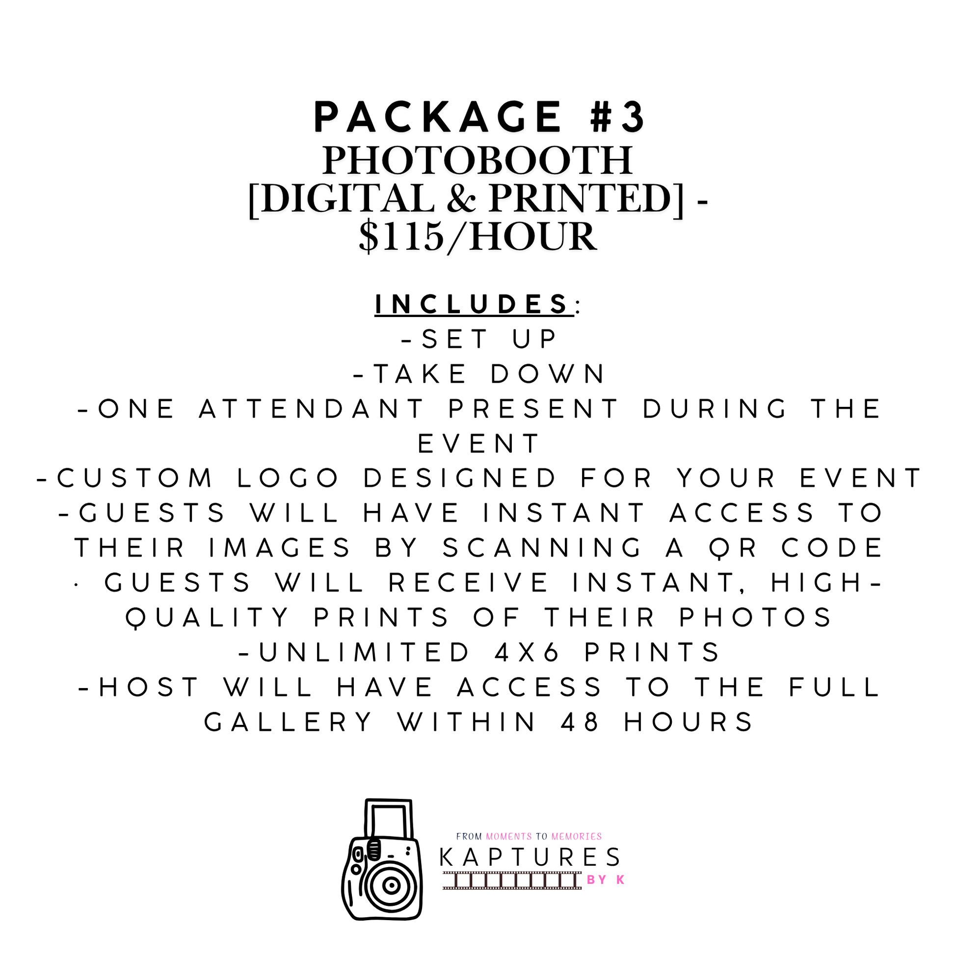 Package #3- Message on WhatsApp to Book