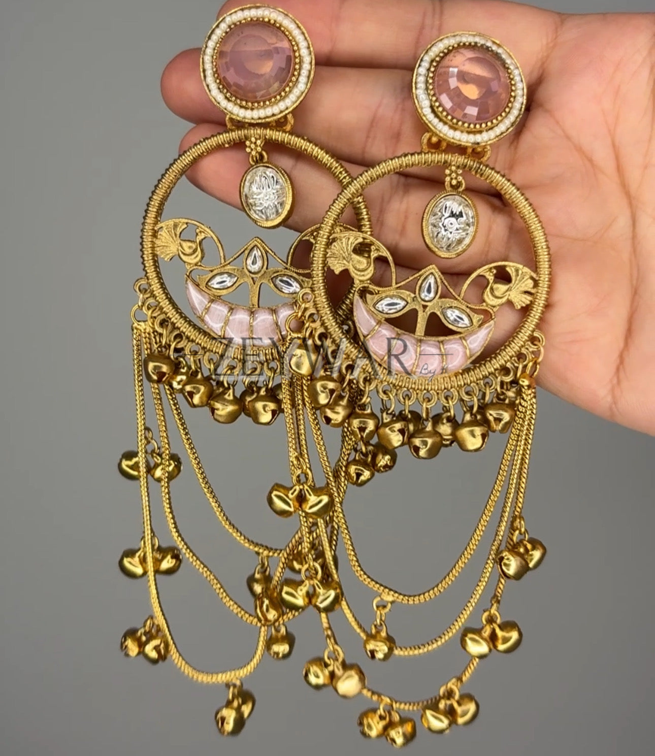KASHMIR | Oversized Statement Kashmiri Earrings