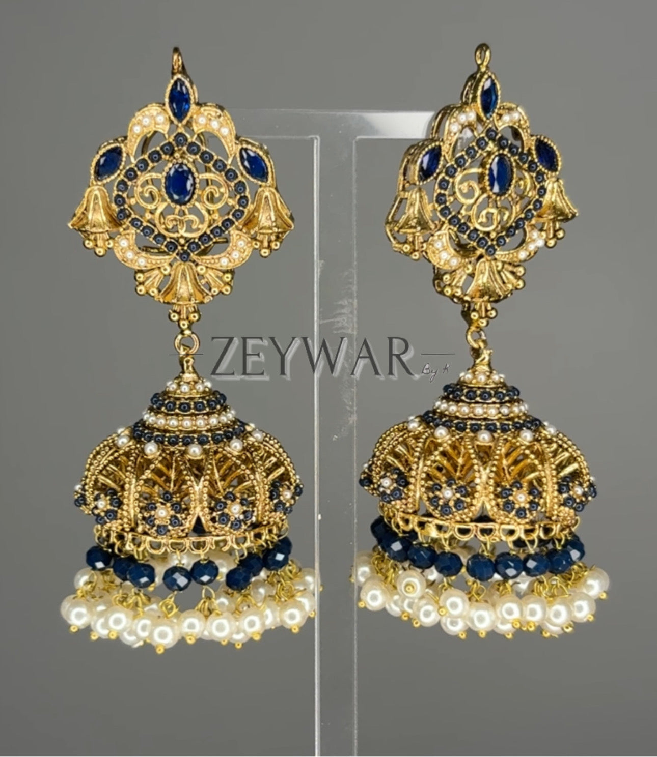 ANEESA | Gold-Plated Pakistani Style Jhumkis