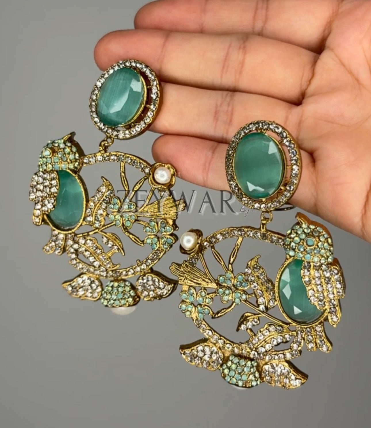 SELINA | AD Earrings with Antique Polish