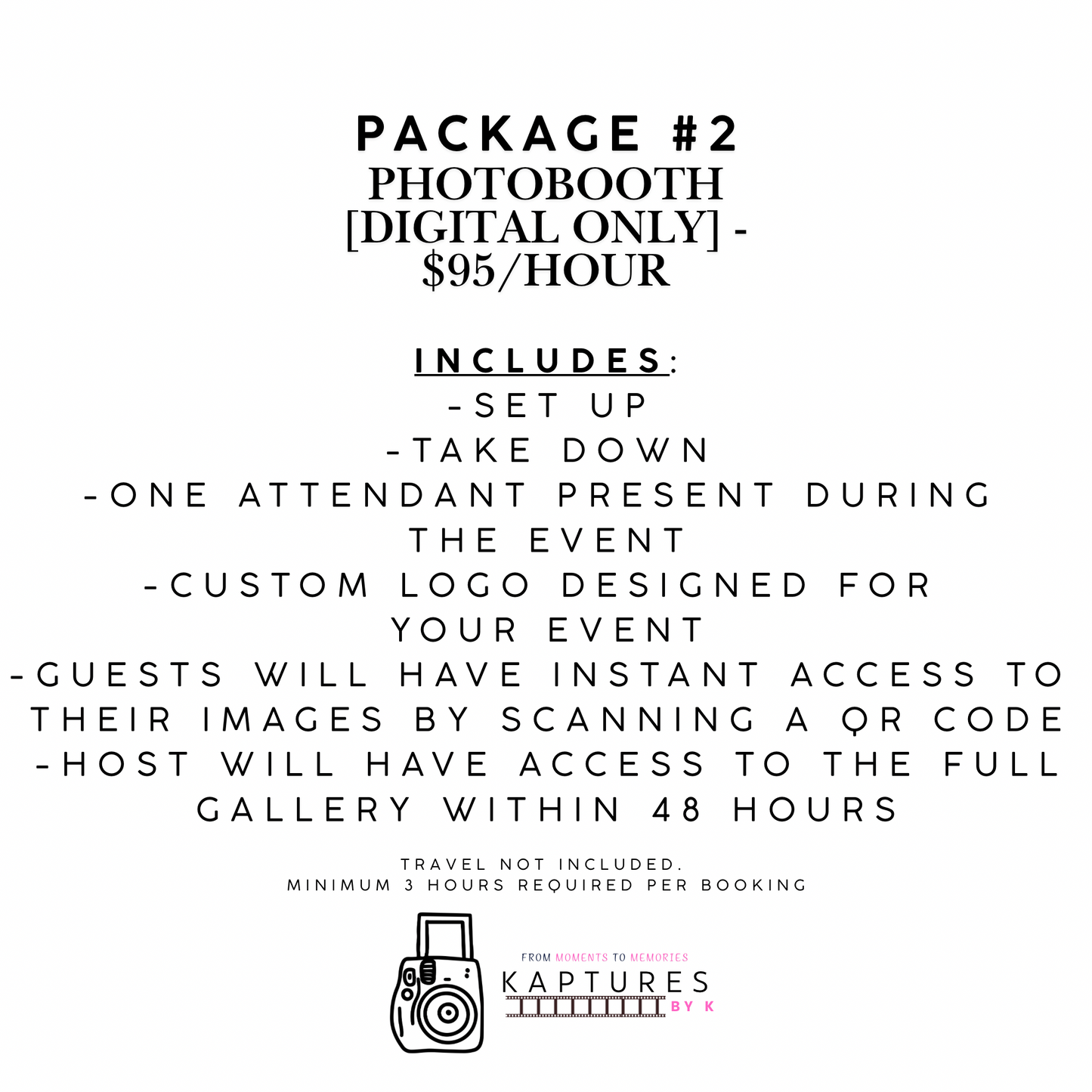 Package #2- Message on WhatsApp to Book