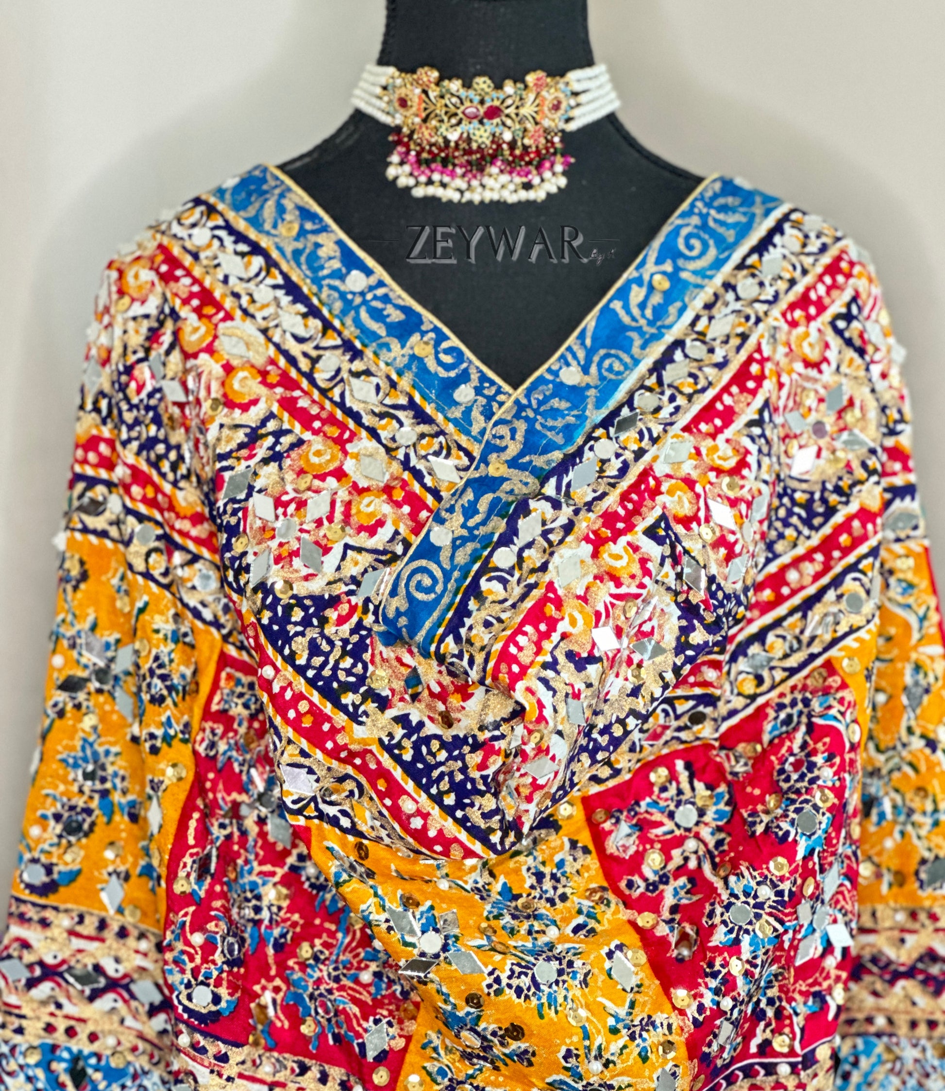 PAKISTANI DUPATTA | Red, Yellow, Blue | Limited Launch