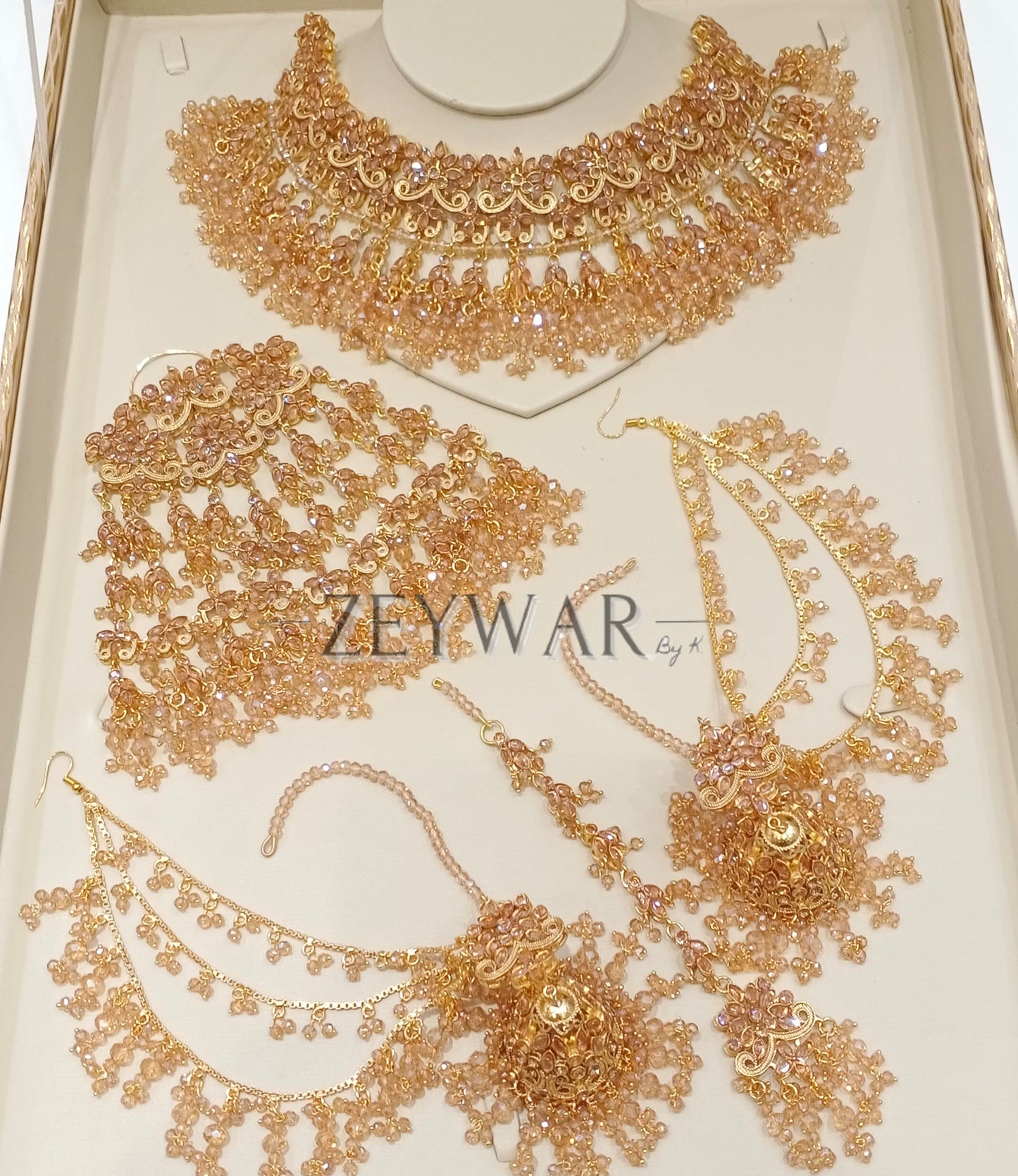 AFIFAH | Gold-Plated Pakistani Style Bridal Set