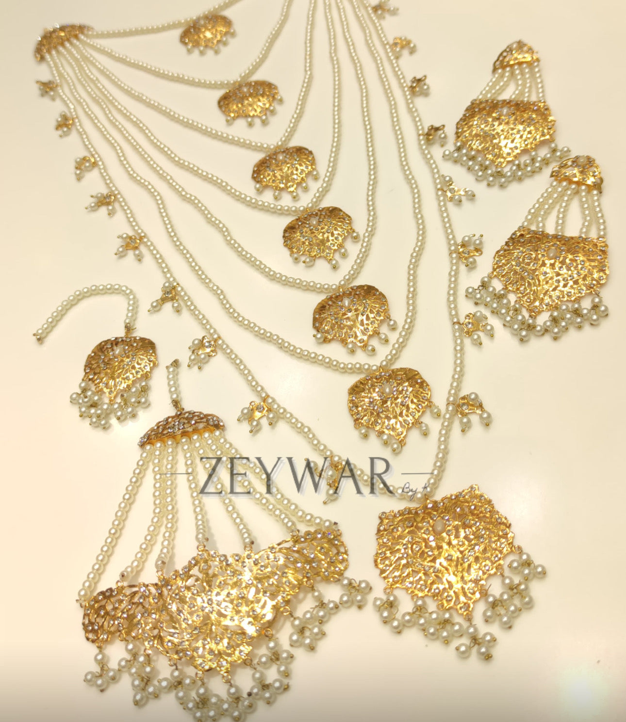 KAREEMA | Seven Layer Jadau Mala Set