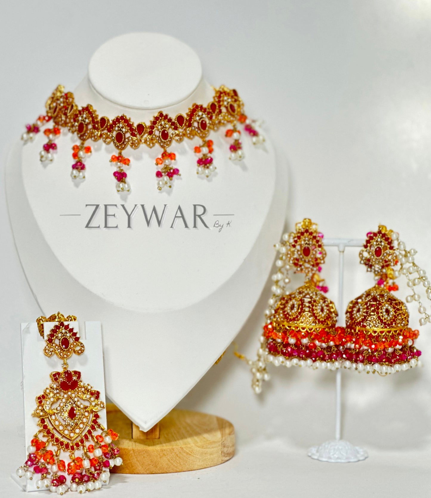 ANAM | Lightweight Choker with Jhumki's & Tikka