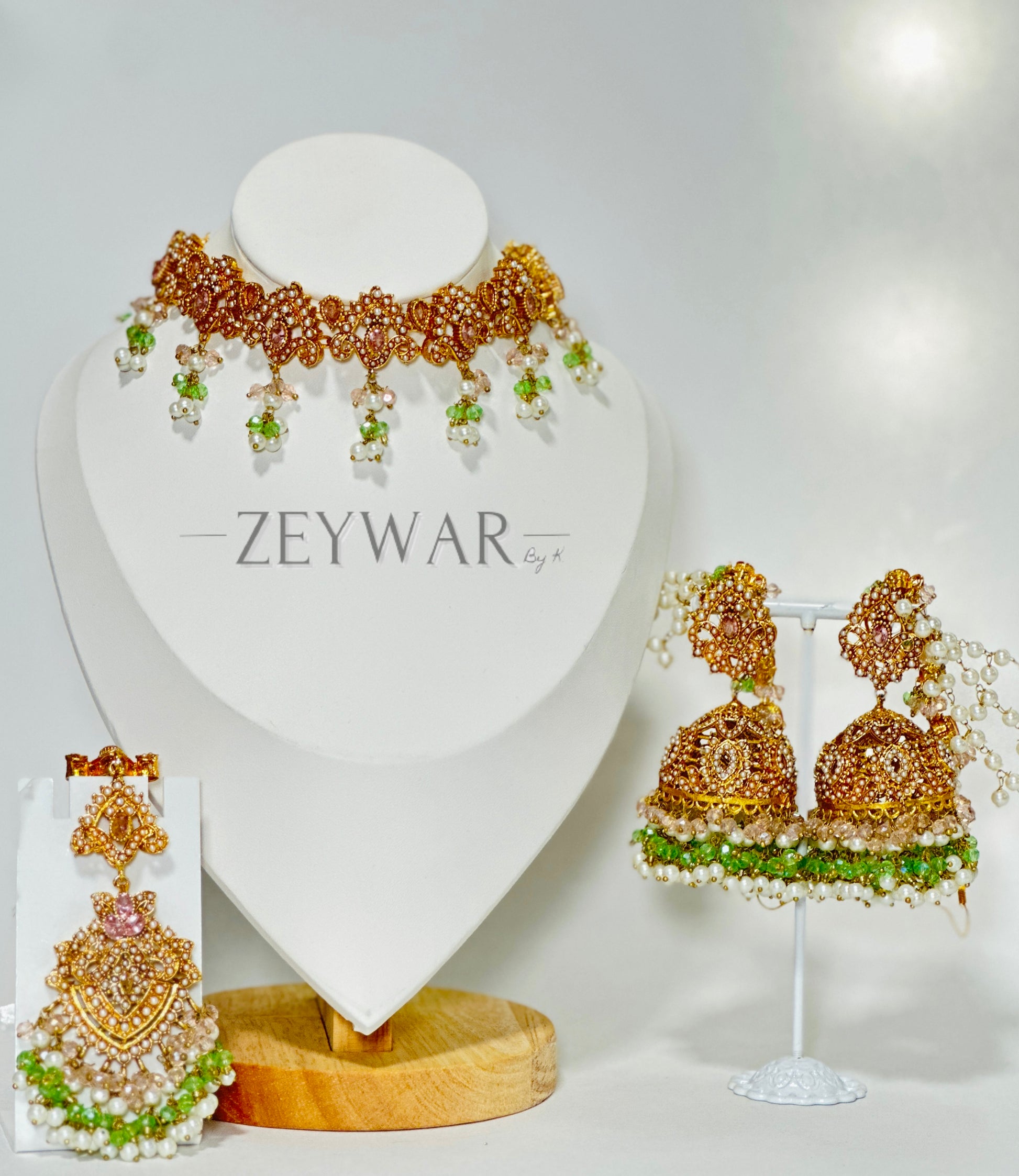 ANAM | Lightweight Choker with Jhumki's & Tikka