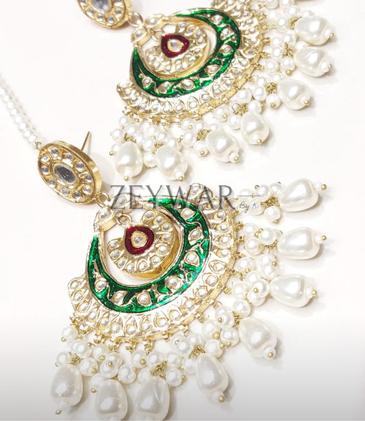 SAMARA | Thappa Kundan Statement Earrings