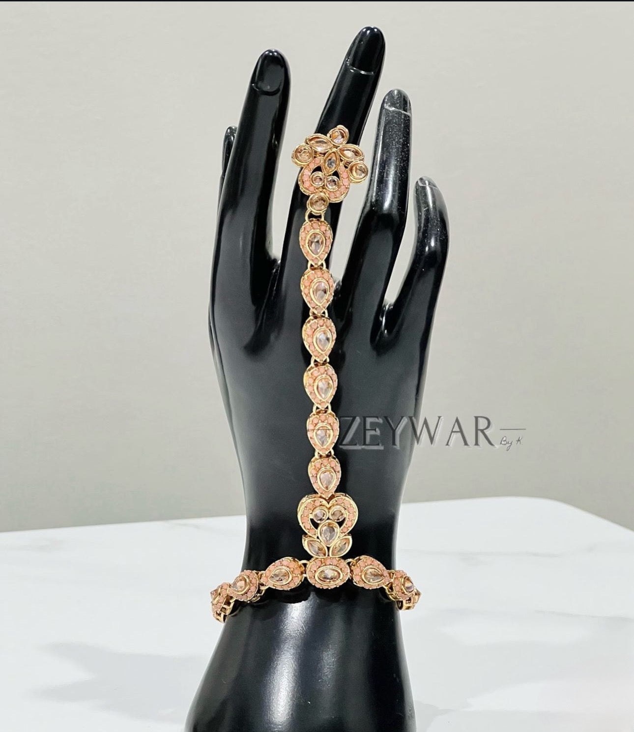 AMARA | Polki Hand Piece with Ring