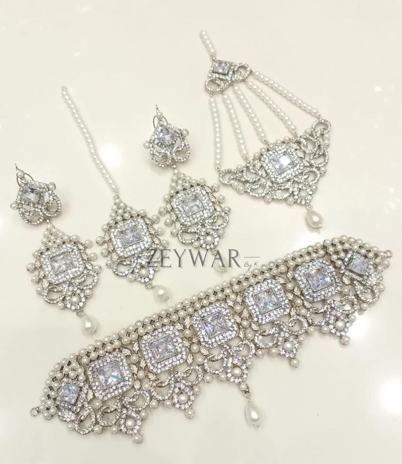 AIMAN | 4 Piece Semi-Bridal/Bridal Set