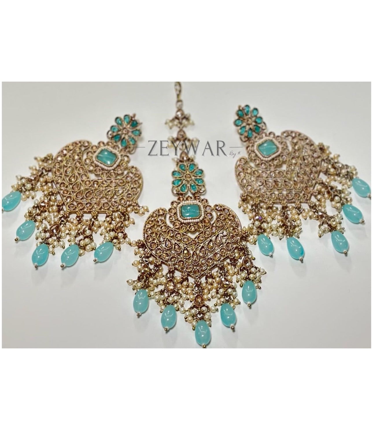 SUROOR | Polki Earring & Tikka Set