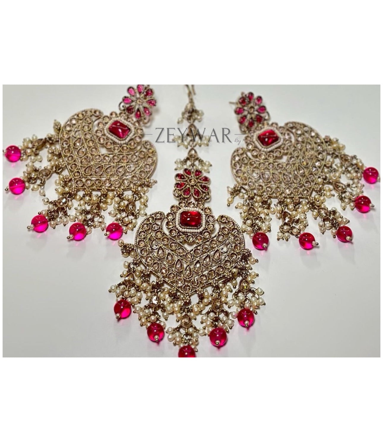 SUROOR | Polki Earring & Tikka Set